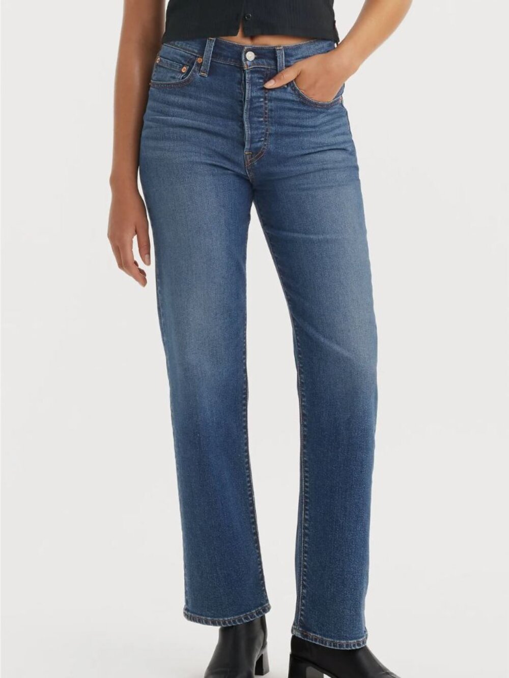 Levi’s Ribcage High Waist Straight Leg Jeans - Size 29